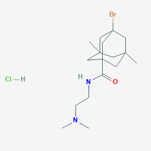 3-bromo-N-[2-(dimethylamino)ethyl]-5,7-dimethyladamantane-1-carboxamide hydrochloride