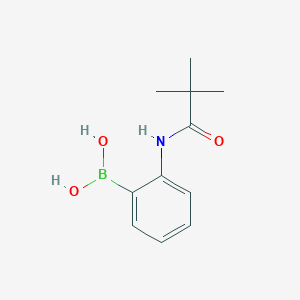 molecular formula C11H16BNO3 B028141 2-(tert-Butylcarbonylamino)phenylboronic acid CAS No. 146140-95-6