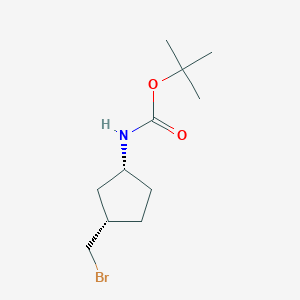 tert-Butyl ((1R,3S)-3-(bromomethyl)cyclopentyl)carbamate