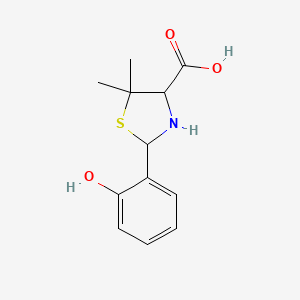 2-(2-hydroxyphenyl)-5,5-dimethyl-1,3-thiazolidine-4-carboxylic Acid