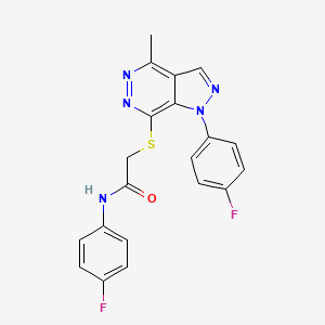 N-(4-fluorophenyl)-2-((1-(4-fluorophenyl)-4-methyl-1H-pyrazolo[3,4-d]pyridazin-7-yl)thio)acetamide