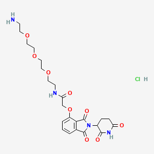 molecular formula C23H31ClN4O9 B2814194 Thalidomide-O-amido-PEG3-C2-NH2 hydrochloride 