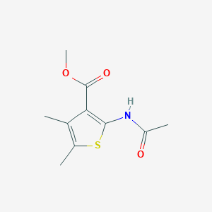molecular formula C10H13NO3S B2814220 Methyl 2-acetamido-4,5-dimethylthiophene-3-carboxylate CAS No. 295347-64-7