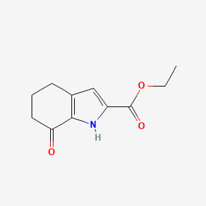 molecular formula C11H13NO3 B2814346 ethyl 7-oxo-4,5,6,7-tetrahydro-1H-indole-2-carboxylate CAS No. 119647-73-3