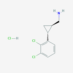 [(1R,2R)-2-(2,3-Dichlorophenyl)cyclopropyl]methanamine;hydrochloride