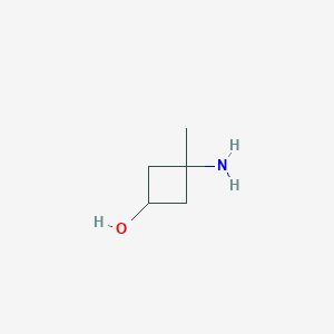 molecular formula C5H11NO B2814427 3-Amino-3-methylcyclobutan-1-ol CAS No. 1403813-31-9
