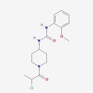 1-[1-(2-Chloropropanoyl)piperidin-4-yl]-3-(2-methoxyphenyl)urea