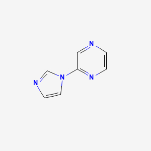 molecular formula C7H6N4 B2814444 2-(1H-imidazol-1-yl)pyrazine CAS No. 99507-84-3