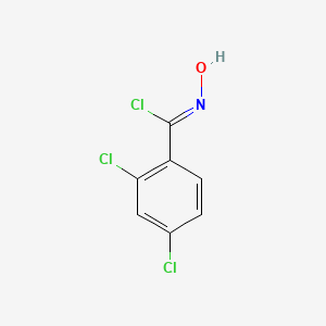 molecular formula C7H4Cl3NO B2814454 2,4-dichloro-N-hydroxybenzenecarboximidoyl chloride CAS No. 29203-60-9