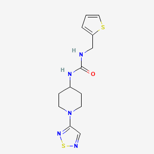 1-(1-(1,2,5-Thiadiazol-3-yl)piperidin-4-yl)-3-(thiophen-2-ylmethyl)urea