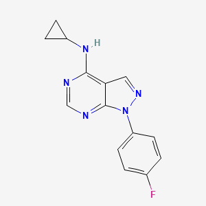 N-cyclopropyl-1-(4-fluorophenyl)-1H-pyrazolo[3,4-d]pyrimidin-4-amine