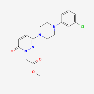 ethyl {3-[4-(3-chlorophenyl)piperazin-1-yl]-6-oxopyridazin-1(6H)-yl}acetate