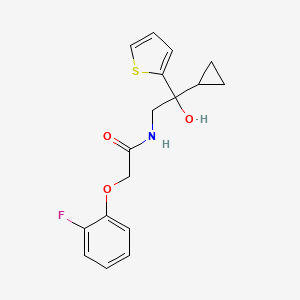 N-(2-cyclopropyl-2-hydroxy-2-(thiophen-2-yl)ethyl)-2-(2-fluorophenoxy)acetamide