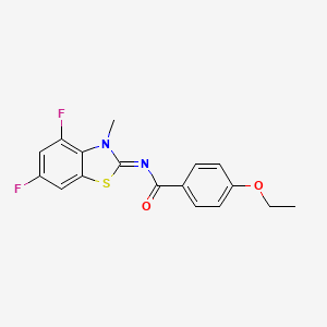 N-(4,6-difluoro-3-methyl-1,3-benzothiazol-2-ylidene)-4-ethoxybenzamide