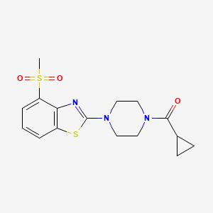 Cyclopropyl(4-(4-(methylsulfonyl)benzo[d]thiazol-2-yl)piperazin-1-yl)methanone