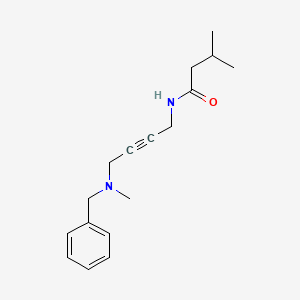 molecular formula C17H24N2O B2814651 N-(4-(benzyl(methyl)amino)but-2-yn-1-yl)-3-methylbutanamide CAS No. 1396806-51-1