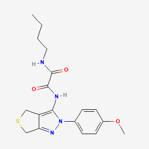 N-butyl-N'-[2-(4-methoxyphenyl)-4,6-dihydrothieno[3,4-c]pyrazol-3-yl]oxamide