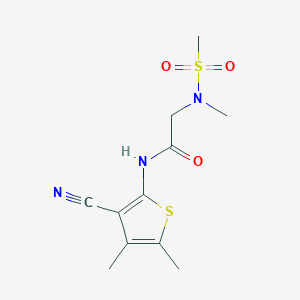 N-(3-cyano-4,5-dimethylthiophen-2-yl)-2-(N-methylmethylsulfonamido)acetamide