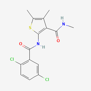 2-(2,5-dichlorobenzamido)-N,4,5-trimethylthiophene-3-carboxamide