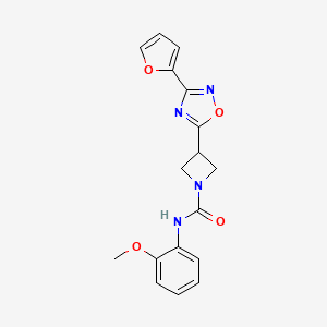 3-(3-(furan-2-yl)-1,2,4-oxadiazol-5-yl)-N-(2-methoxyphenyl)azetidine-1-carboxamide