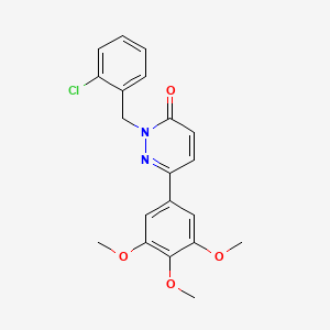 2-[(2-Chlorophenyl)methyl]-6-(3,4,5-trimethoxyphenyl)pyridazin-3-one