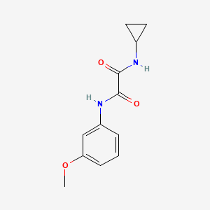 molecular formula C12H14N2O3 B2814667 N-cyclopropyl-N'-(3-methoxyphenyl)ethanediamide CAS No. 345366-88-3