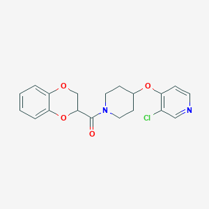 (4-((3-Chloropyridin-4-yl)oxy)piperidin-1-yl)(2,3-dihydrobenzo[b][1,4]dioxin-2-yl)methanone