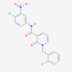 N-(4-chloro-3-nitrophenyl)-1-(2-fluorobenzyl)-2-oxo-1,2-dihydropyridine-3-carboxamide