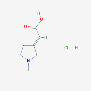 B2814760 2-(1-Methylpyrrolidin-3-ylidene)acetic acid hydrochloride CAS No. 1909358-90-2