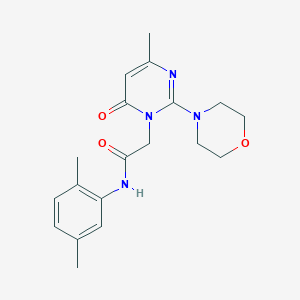 molecular formula C19H24N4O3 B2814847 N-(2,5-dimethylphenyl)-2-[4-methyl-2-(morpholin-4-yl)-6-oxo-1,6-dihydropyrimidin-1-yl]acetamide CAS No. 1251667-63-6