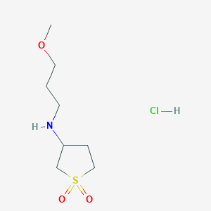 molecular formula C8H18ClNO3S B2814881 N-(1,1-dioxidotetrahydrothien-3-yl)-N-(3-methoxypropyl)amine hydrochloride CAS No. 483351-52-6