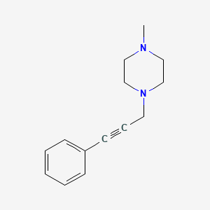molecular formula C14H18N2 B2814906 1-methyl-4-(3-phenylprop-2-yn-1-yl)piperazine CAS No. 13808-26-9