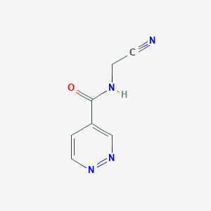 molecular formula C7H6N4O B2814916 N-(Cyanomethyl)pyridazine-4-carboxamide CAS No. 1566663-23-7