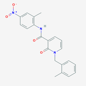 molecular formula C21H19N3O4 B2814974 N-(2-methyl-4-nitrophenyl)-1-(2-methylbenzyl)-2-oxo-1,2-dihydropyridine-3-carboxamide CAS No. 941902-99-4