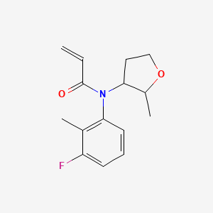 molecular formula C15H18FNO2 B2815015 N-(3-Fluoro-2-methylphenyl)-N-(2-methyloxolan-3-yl)prop-2-enamide CAS No. 2361640-65-3