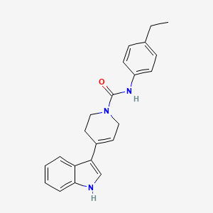 molecular formula C22H23N3O B2815032 N-(4-ethylphenyl)-4-(1H-indol-3-yl)-1,2,3,6-tetrahydropyridine-1-carboxamide CAS No. 903160-12-3