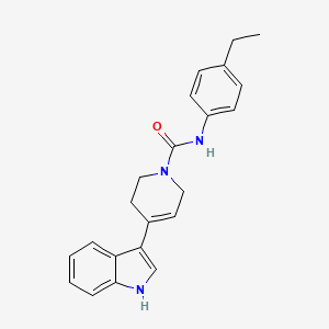N-(4-ethylphenyl)-4-(1H-indol-3-yl)-3,6-dihydropyridine-1(2H)-carboxamide