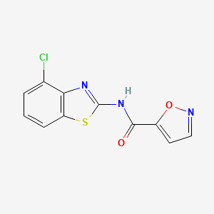 N-(4-chlorobenzo[d]thiazol-2-yl)isoxazole-5-carboxamide