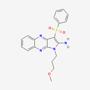1-(3-methoxypropyl)-3-(phenylsulfonyl)-1H-pyrrolo[2,3-b]quinoxalin-2-amine