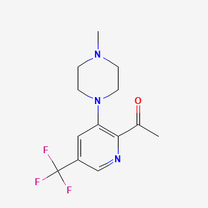 1-[3-(4-Methylpiperazino)-5-(trifluoromethyl)-2-pyridinyl]-1-ethanone