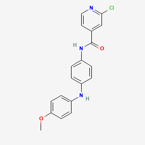 2-chloro-N-{4-[(4-methoxyphenyl)amino]phenyl}pyridine-4-carboxamide