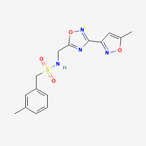 N-((3-(5-methylisoxazol-3-yl)-1,2,4-oxadiazol-5-yl)methyl)-1-(m-tolyl)methanesulfonamide