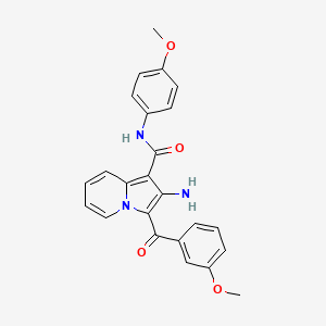 2-amino-3-(3-methoxybenzoyl)-N-(4-methoxyphenyl)indolizine-1-carboxamide