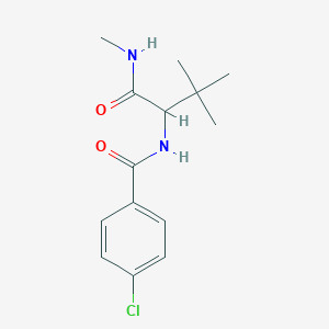 4-chloro-N-{2,2-dimethyl-1-[(methylamino)carbonyl]propyl}benzenecarboxamide
