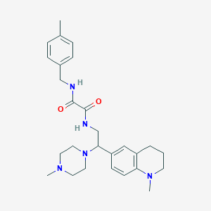 N1-(2-(1-methyl-1,2,3,4-tetrahydroquinolin-6-yl)-2-(4-methylpiperazin-1-yl)ethyl)-N2-(4-methylbenzyl)oxalamide