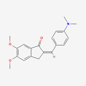 2-((4-Dimethylaminophenyl)methylene)-5,6-dimethoxyindan-1-one