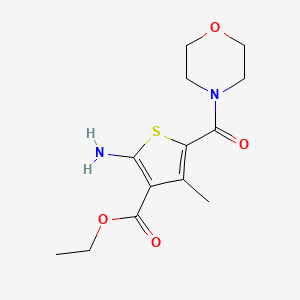 Ethyl 2-amino-4-methyl-5-(morpholine-4-carbonyl)thiophene-3-carboxylate