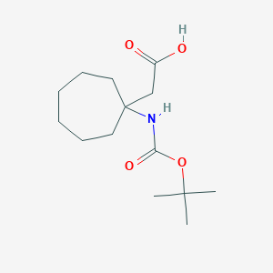molecular formula C14H25NO4 B2815114 N-Boc-2-(1-aminocycloheptyl)-acetic acid CAS No. 1199779-32-2