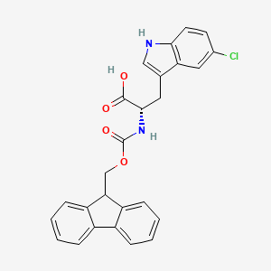 molecular formula C26H21ClN2O4 B2815117 Fmoc-5-chloro-L-tryptophan CAS No. 1257849-07-2