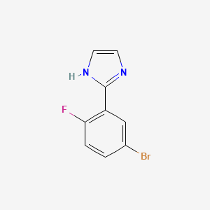molecular formula C9H6BrFN2 B2815124 2-(5-Bromo-2-fluorophenyl)imidazole CAS No. 1379324-48-7